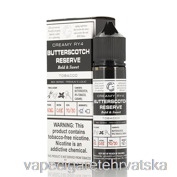 Vape Cigarete Butterscotch Reserve - Bsx Serija - 60ml 3mg